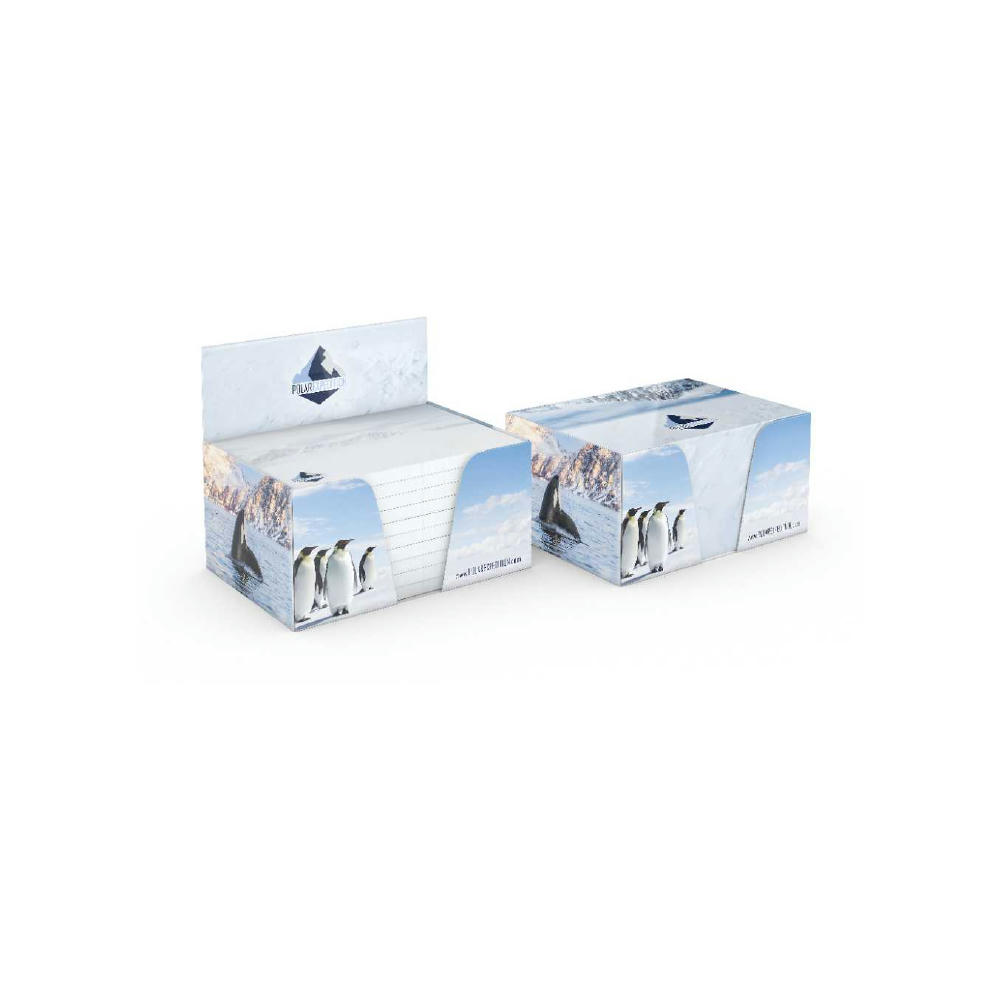 Haftnotiz-Box Pop-Up-Box Haftnotizblöcke weiß Karton-Box individuell bedruckt