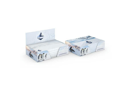 Haftnotiz-Box Pop-Up-Box Haftnotizblöcke weiß Karton-Box individuell bedruckt