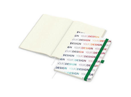 Notizbuch Match-Book Naturpapier-Hardcover individuell bedruckt