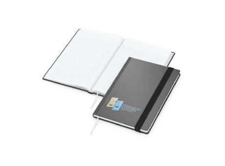 Notizbuch Hardcover Smart-Book Gummiband breit