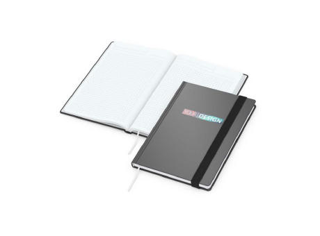 Notizbuch Hardcover Smart-Book Gummiband breit
