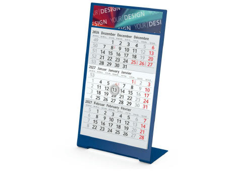 Tischkalender Desktop 3 Color Metallaufsteller farbbeschichtet