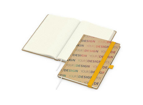 Notizbuch Match-Book Naturpapier-Hardcover individuell bedruckt
