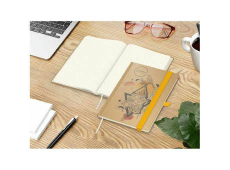 Notizbuch Match-Book Naturpapier-Hardcover individuell bedruckt