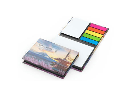 Haftnotiz-Set Wien Innenteil schwarz 100/25 Haftzettel Farbschnitt