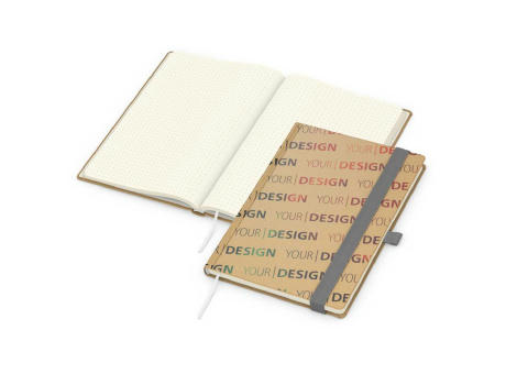 Notizbuch Match-Book Naturpapier-Hardcover individuell bedruckt