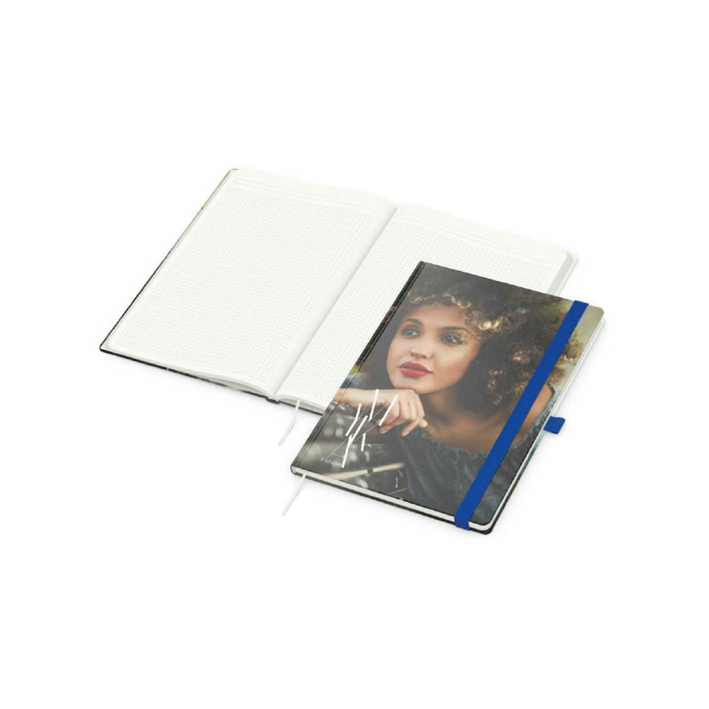 Notizbuch Match-Book Recycling-Inhaltspapier Hardcover individuell bedruckt