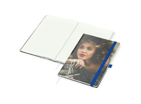 Notizbuch Match-Book Recycling-Inhaltspapier Hardcover individuell bedruckt