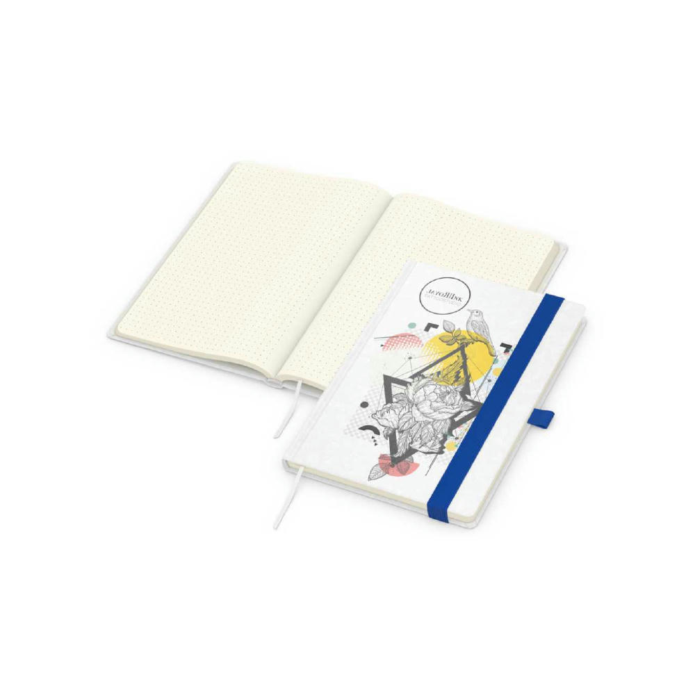 Notizbuch Match-Book Naturpapier-Hardcover individuell bedruckt