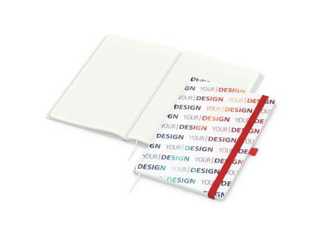 Notizbuch Match-Book Recycling-Inhaltspapier Hardcover individuell bedruckt