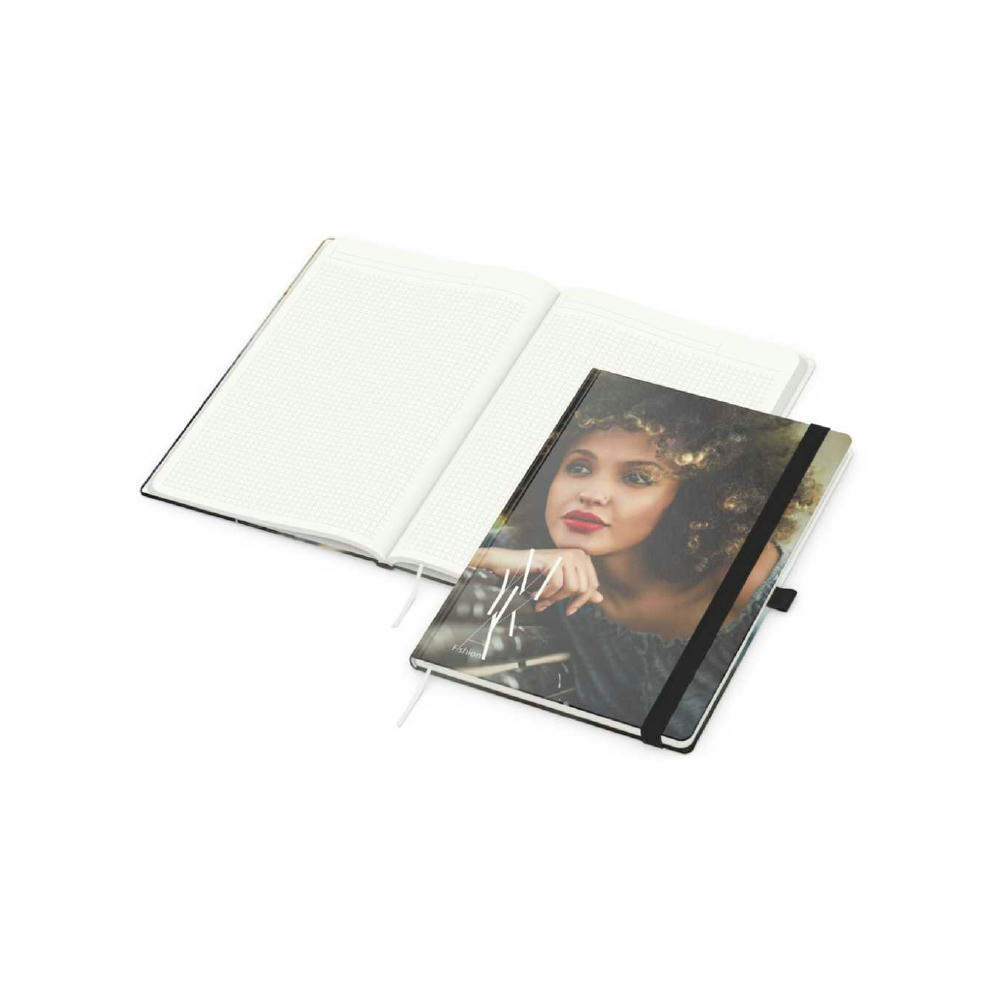 Notizbuch Match-Book Recycling-Inhaltspapier Hardcover individuell bedruckt