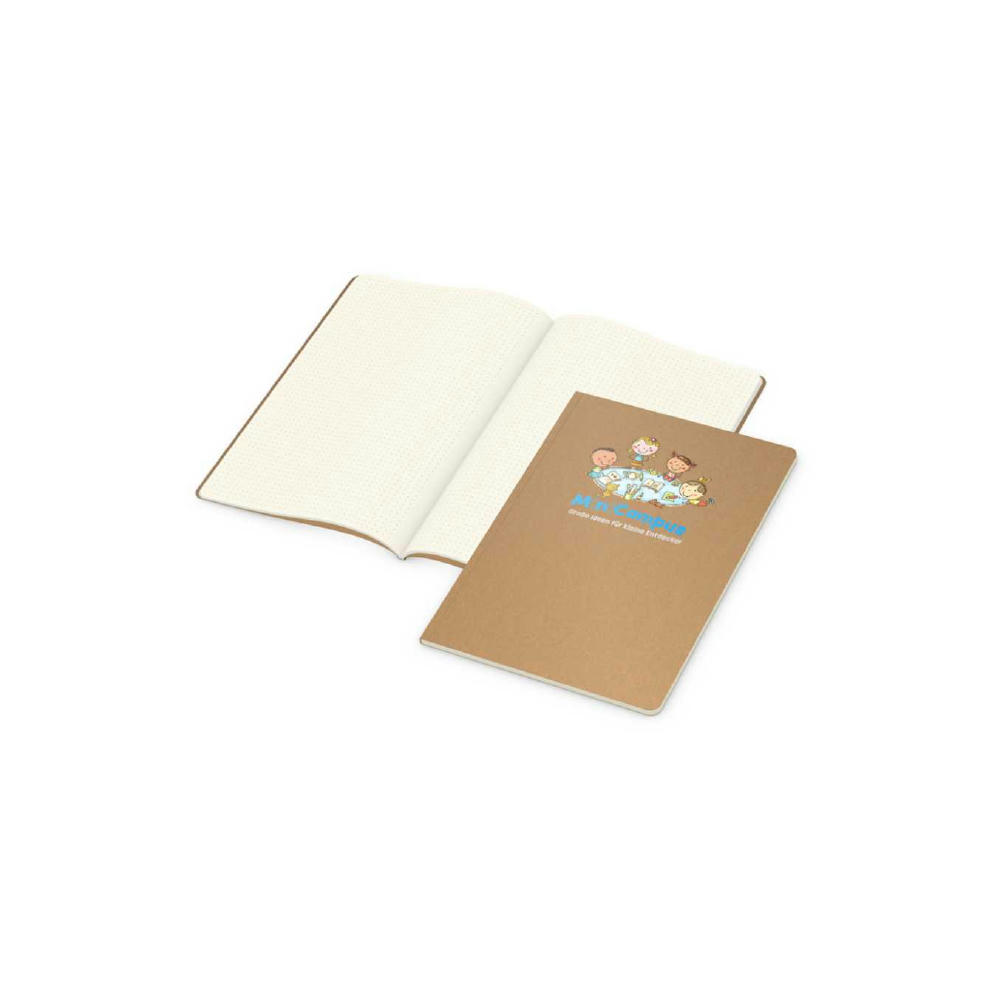 Notizbuch Copy-Book Seiten cremefarben Naturkarton-Softcover farbig