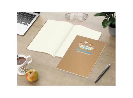 Notizbuch Copy-Book Seiten cremefarben Naturkarton-Softcover farbig