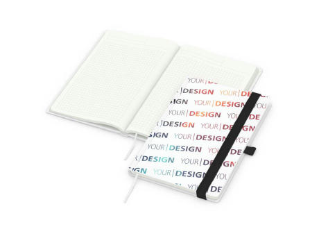 Notizbuch Match-Book Recycling-Inhaltspapier Hardcover individuell bedruckt
