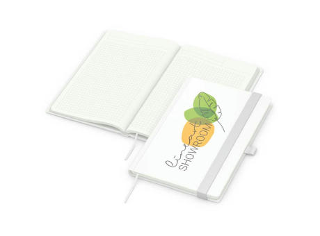 Notizbuch Match-Book Recycling-Inhaltspapier Hardcover individuell bedruckt