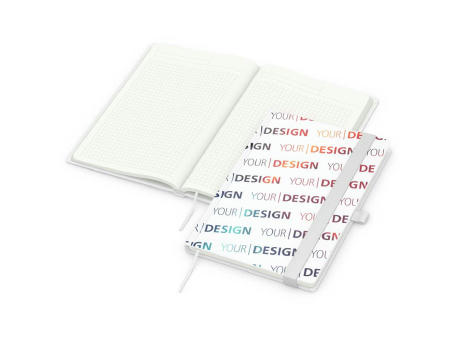 Notizbuch Match-Book Recycling-Inhaltspapier Hardcover individuell bedruckt