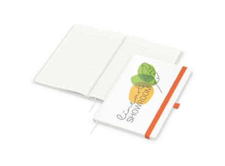 Notizbuch Match-Book Recycling-Inhaltspapier Hardcover individuell bedruckt
