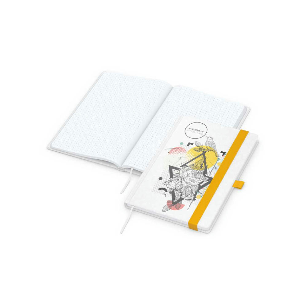 Notizbuch Match-Book Naturpapier-Hardcover individuell bedruckt