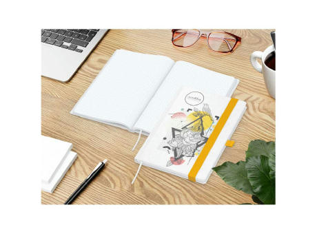Notizbuch Match-Book Naturpapier-Hardcover individuell bedruckt