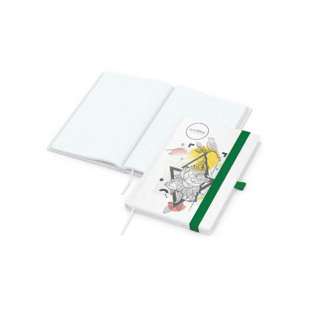 Notizbuch Match-Book Naturpapier-Hardcover individuell bedruckt