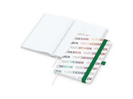 Notizbuch Match-Book Naturpapier-Hardcover individuell bedruckt