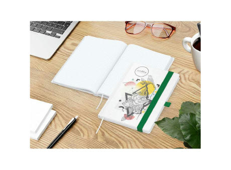 Notizbuch Match-Book Naturpapier-Hardcover individuell bedruckt