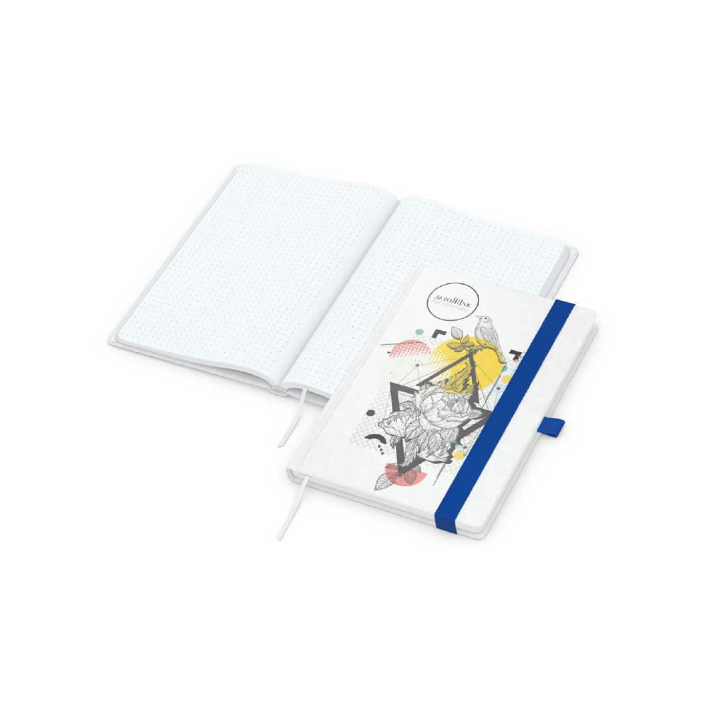 Notizbuch Match-Book Naturpapier-Hardcover individuell bedruckt