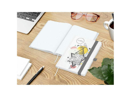 Notizbuch Match-Book Naturpapier-Hardcover individuell bedruckt
