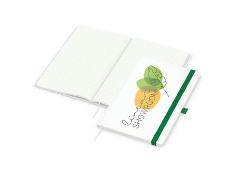 Notizbuch Match-Book Recycling-Inhaltspapier Hardcover individuell bedruckt