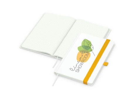 Notizbuch Match-Book Recycling-Inhaltspapier Hardcover individuell bedruckt