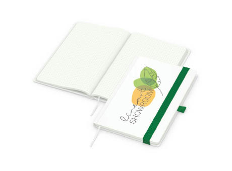 Notizbuch Match-Book Recycling-Inhaltspapier Hardcover individuell bedruckt