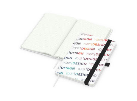 Notizbuch Match-Book Recycling-Inhaltspapier Hardcover individuell bedruckt