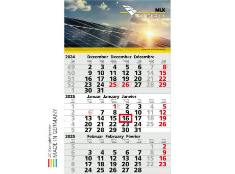 3-Monats-Kalender Solid 3 Bestseller