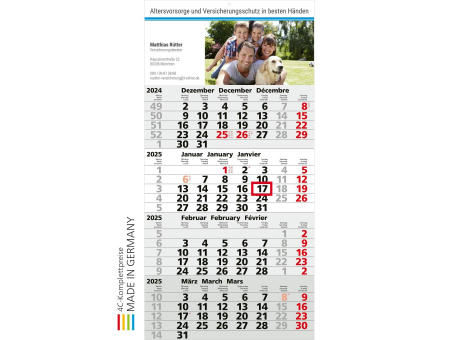 4-Monats-Kalender Mega 4 x.press