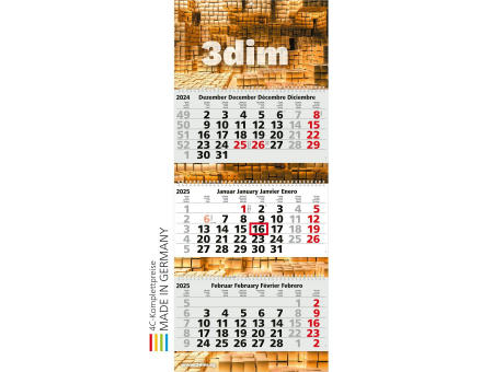 3-Monats-Kalender Maxi Wire-O 3 Bestseller