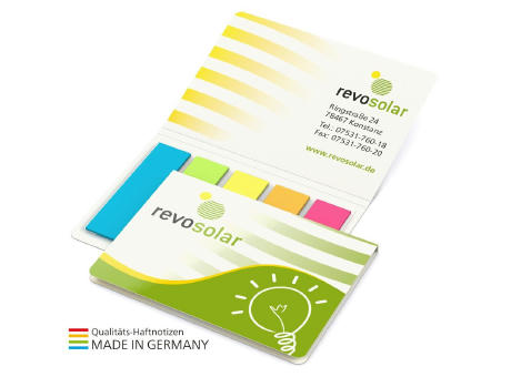 Memo-Card Papiermarker green+blue