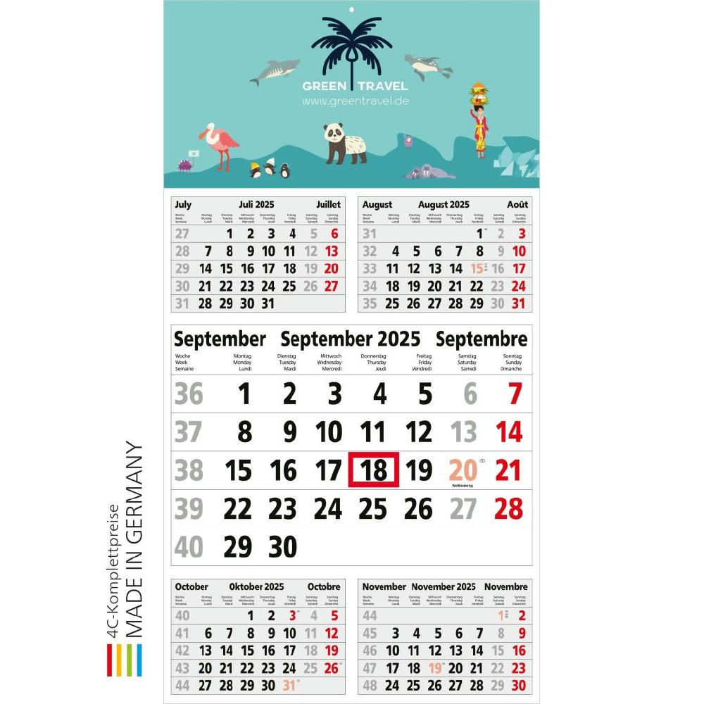 5-Monats-Kalender Budget 5 x.press