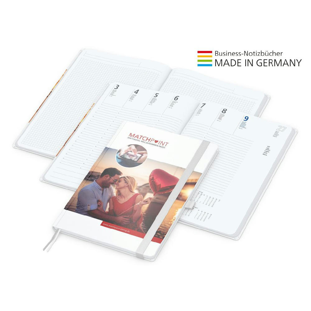 Buchkalender Match-Hybrid White Bestseller