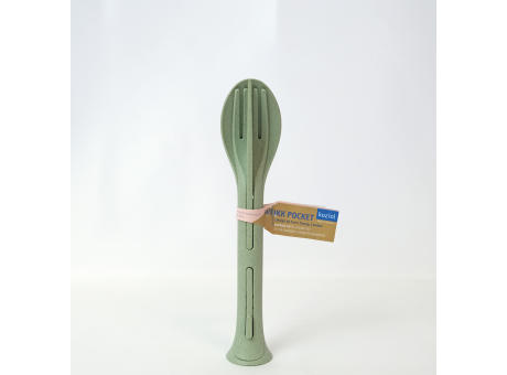 KOZIOL KLIKK POCKET Besteck-Set 3-teilig