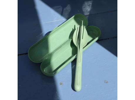 Koziol KLIKK READY Besteck Etui + Besteckset