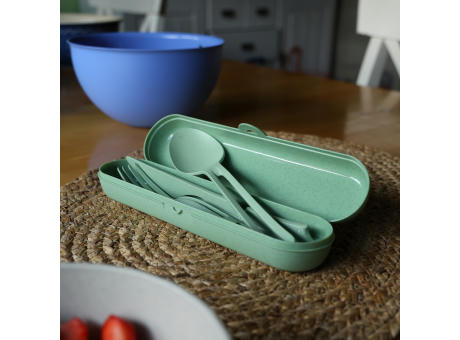 Koziol KLIKK READY Besteck Etui + Besteckset