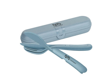 Koziol KLIKK READY Besteck Etui + Besteckset