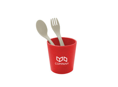 EASY EATER SET Becher+Besteckset 2-teilig