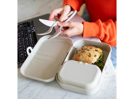 KOZIOL PASCAL READY Lunchbox-Set + Besteck-Set