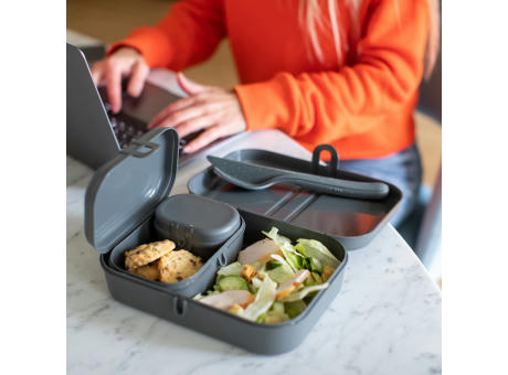 KOZIOL PASCAL READY Lunchbox-Set + Besteck-Set