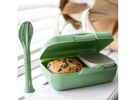 KOZIOL CANDY READY Lunchbox-Set + Besteck-Set