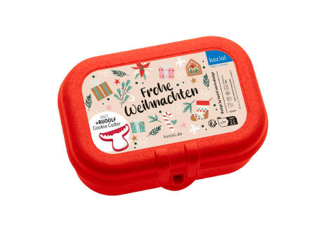 KOZIOL PASCAL S + RUDOLF Lunchbox + Ausstecher + XMAS Sticker & Rezepteinleger