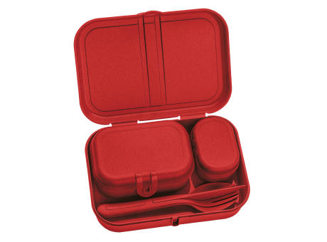 KOZIOL PASCAL READY Lunchbox-Set + Besteck-Set + XMAS Sticker
