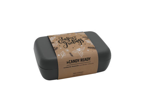 KOZIOL CANDY READY Lunchbox-Set + Besteck-Set + XMAS Banderole