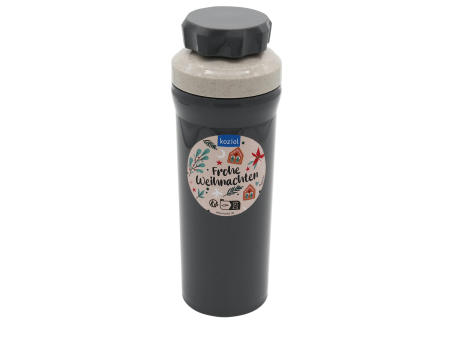 KOZIOL OLLI 0,5 Trinkflasche 500ml + XMAS Sticker
